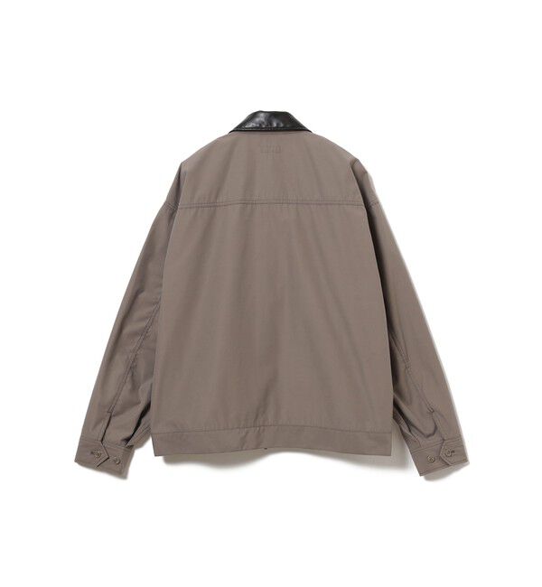 BEAMS「シンセティックレザーカラー ジャケット」|ブルゾン・スタジャン|