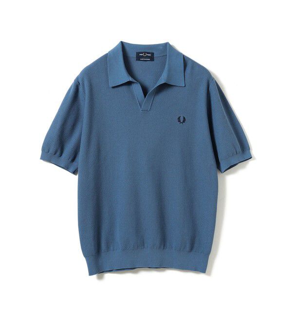 BEAMS「BEAMS｜【別注】FRED PERRY / Skipper Knit Polo Shirt｜ポロシャツ｜コットン100%｜スキッパー型 」|ポロシャツ|ACE_BLUE