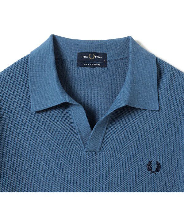 BEAMS「BEAMS｜【別注】FRED PERRY / Skipper Knit Polo Shirt｜ポロシャツ｜コットン100%｜スキッパー型 」|ポロシャツ|