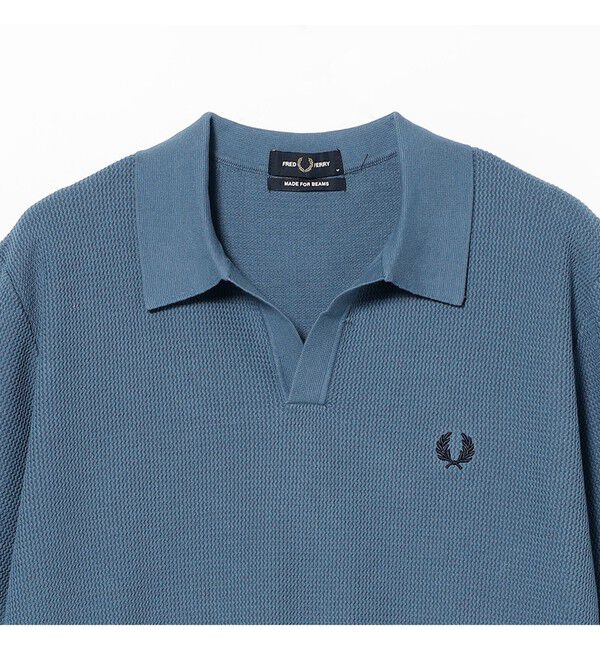 BEAMS「BEAMS｜【別注】FRED PERRY / Skipper Knit Polo Shirt｜ポロシャツ｜コットン100%｜スキッパー型 」|ポロシャツ|