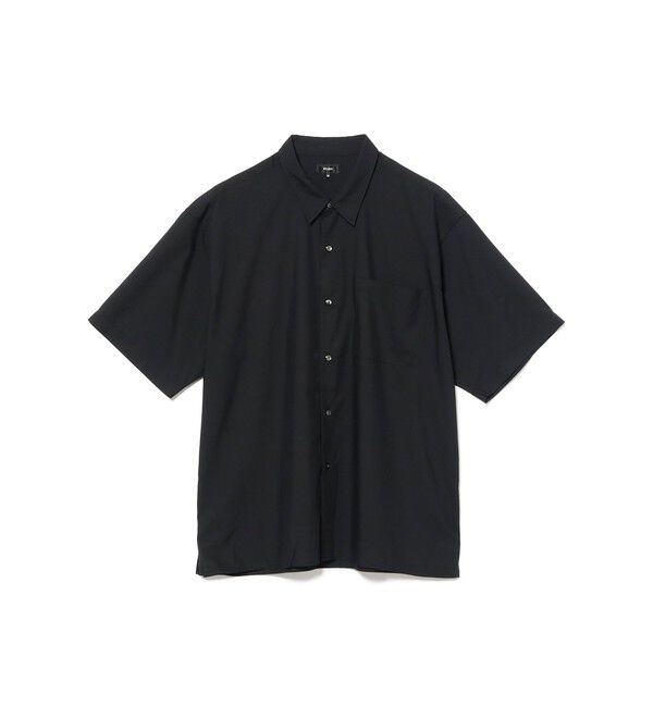 BEAMS「ソリッド TR ハーフスリーブ シャツ」|シャツ・ブラウス|