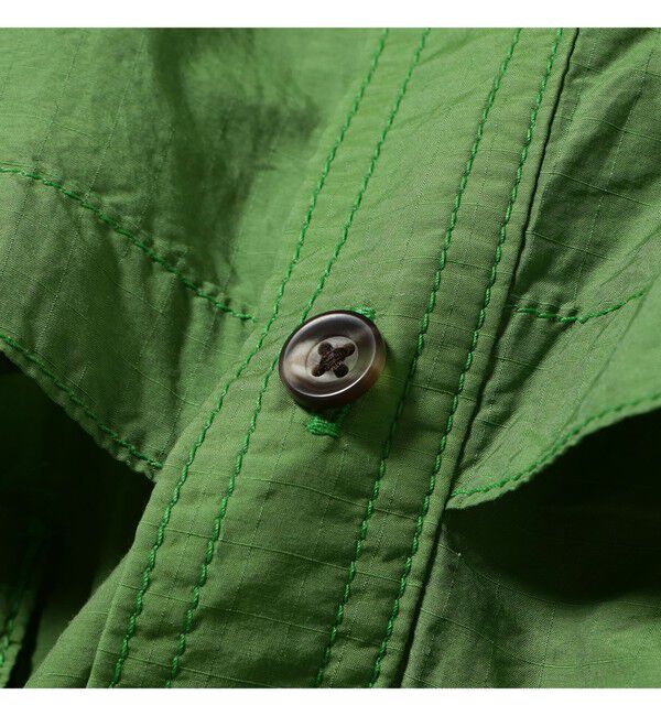 BEAMS PLUS「Adventure Shirt Ⅳ NYCO Rip stop Pigment Dye」|シャツ・ブラウス|