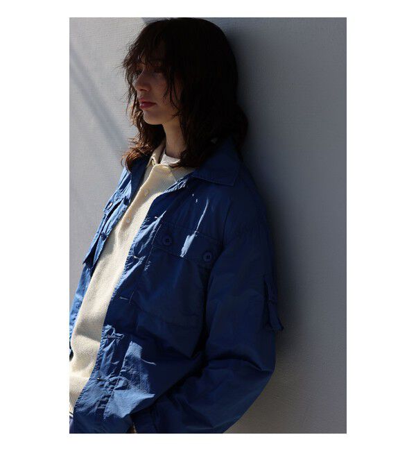 BEAMS PLUS「MIL SHT-JAC NYCO Rip stop Pigment Dye」|ブルゾン・スタジャン|