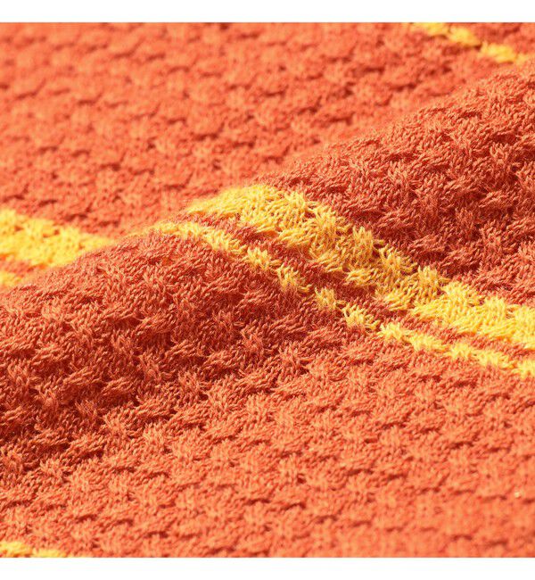 BEAMS PLUS「Knit Polo Basket Weave Stripe」|ポロシャツ|