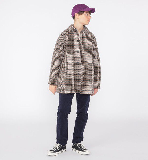 SHIPS KIDS「SHIPS KIDS:145～160cm / ガンクラブチェック ステンカラー コート」|ステンカラーコート|