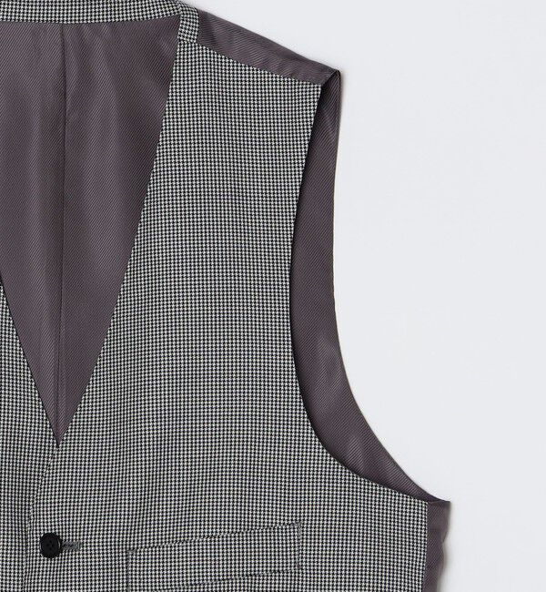 SHIPS「SHIPS: VITALE BARBERI CANONICO ハウンドトゥース ベスト」|ダウンベスト・ベスト|
