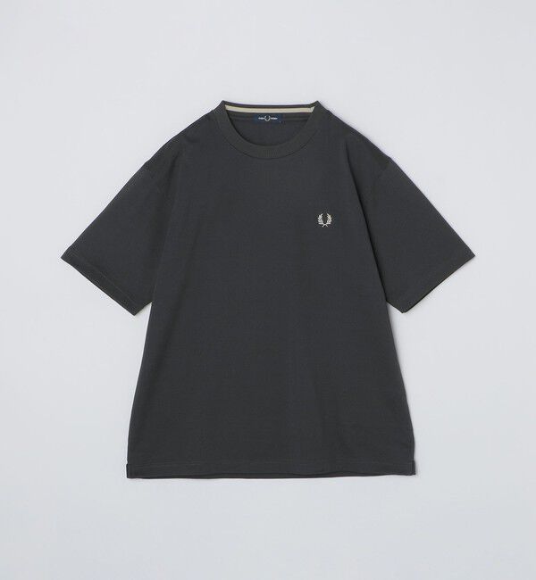SHIPS「【SHIPS別注】FRED PERRY:COOLMAX(R) 鹿の子 ワンポイント ロゴ Tシャツ 25SS」|Tシャツ・カットソー|ダークグレー