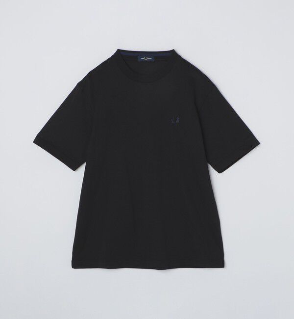 SHIPS「【SHIPS別注】FRED PERRY:COOLMAX(R) 鹿の子 ワンポイント ロゴ Tシャツ 25SS」|Tシャツ・カットソー|ブラック