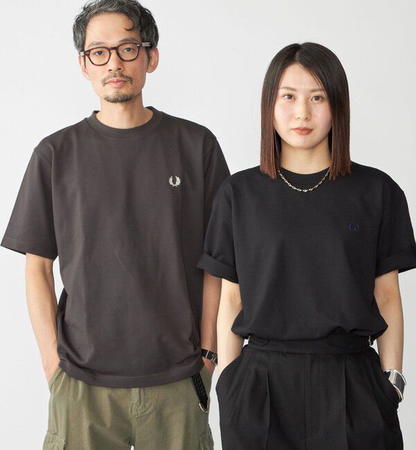 SHIPS「【SHIPS別注】FRED PERRY:COOLMAX(R) 鹿の子 ワンポイント ロゴ Tシャツ 25SS」|Tシャツ・カットソー|