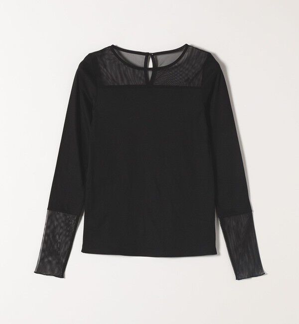 quaranciel「quaranciel:〈手洗い可能〉チュール レイヤード カットソー」|Tシャツ・カットソー|