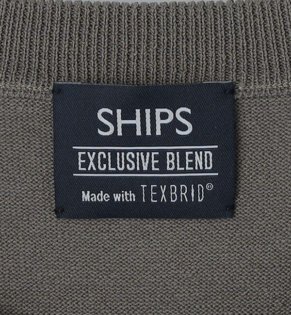 SHIPS「SHIPS: リネン&times;TEXBRID クルーネック ニット Tシャツ」|ニット・セーター|