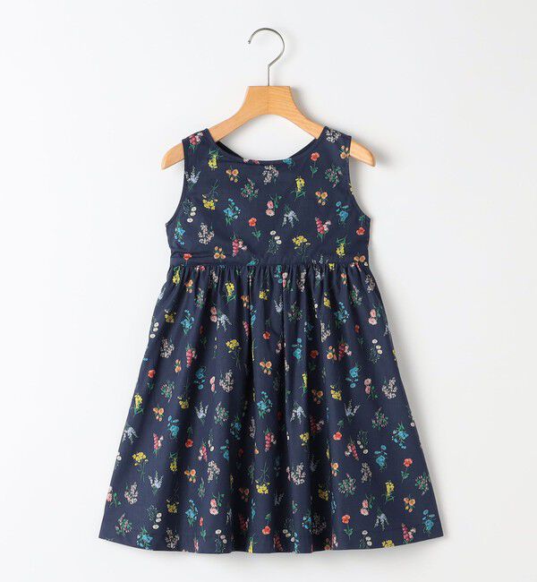 SHIPS KIDS「SHIPS KIDS:100～130cm / フラワー ノースリーブ ワンピース」|ワンピース|