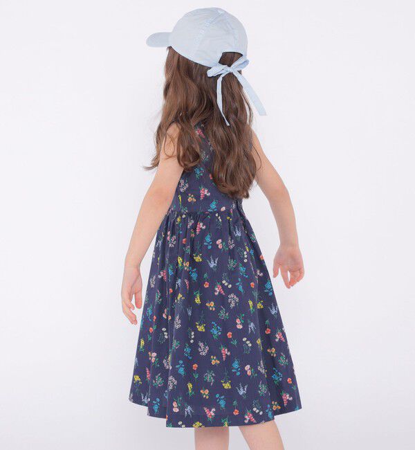 SHIPS KIDS「SHIPS KIDS:100～130cm / フラワー ノースリーブ ワンピース」|ワンピース|