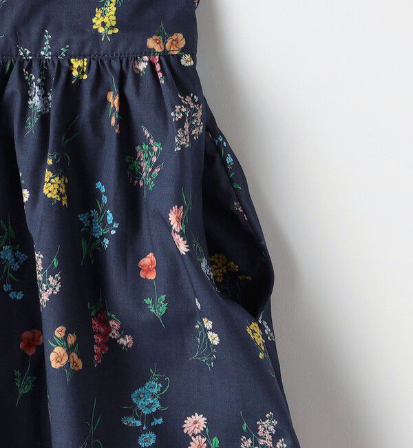 SHIPS KIDS「SHIPS KIDS:100～130cm / フラワー ノースリーブ ワンピース」|ワンピース|