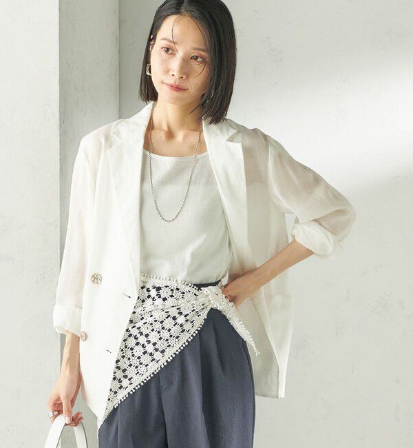 SHIPS for women「〈手洗い可能〉ラミー 4 ジャケット 26SS」|テーラードジャケット|