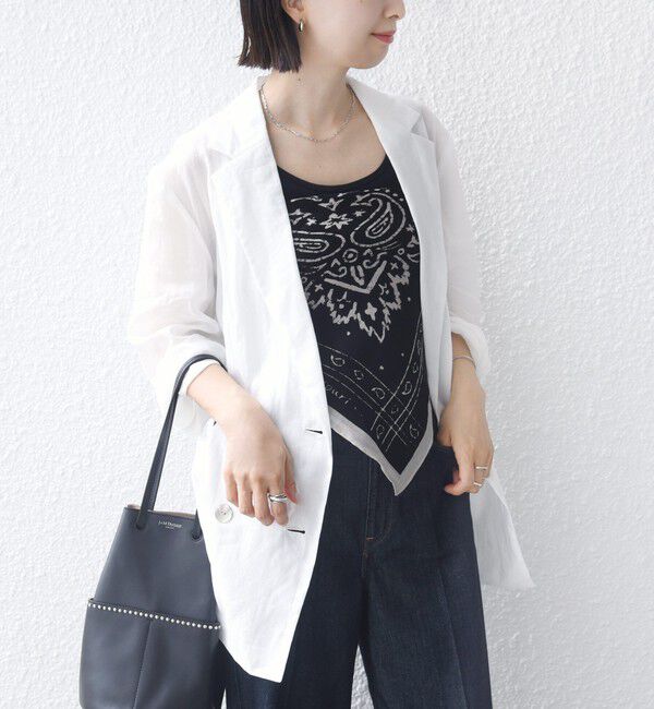SHIPS for women「〈手洗い可能〉ラミー 4 ジャケット 26SS」|テーラードジャケット|