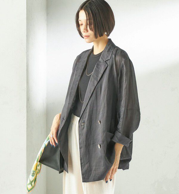 SHIPS for women「〈手洗い可能〉ラミー 4 ジャケット 26SS」|テーラードジャケット|