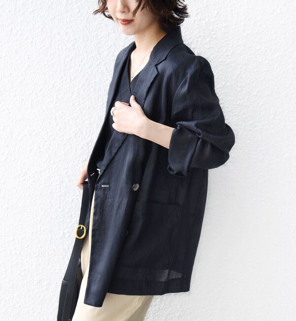SHIPS for women「〈手洗い可能〉ラミー 4 ジャケット 26SS」|テーラードジャケット|