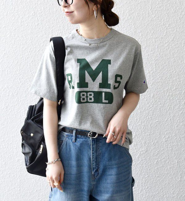 SHIPS any「Champion:〈洗濯機可能〉グラフィック ロゴ ショート スリーブ TEE」|Tシャツ・カットソー|