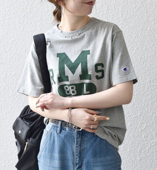 SHIPS any「Champion:〈洗濯機可能〉グラフィック ロゴ ショート スリーブ TEE」|Tシャツ・カットソー|
