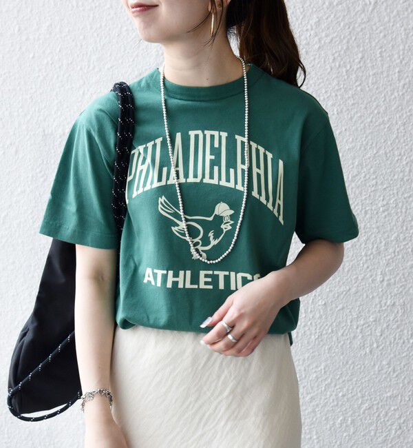 SHIPS any「Champion:〈洗濯機可能〉グラフィック ロゴ ショート スリーブ TEE」|Tシャツ・カットソー|