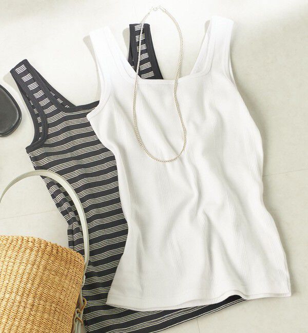 SHIPS for women「【SHIPS別注】miller: 2パック 2WAY タンクトップ」|タンクトップ|