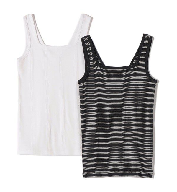 SHIPS for women「【SHIPS別注】miller: 2パック 2WAY タンクトップ」|タンクトップ|