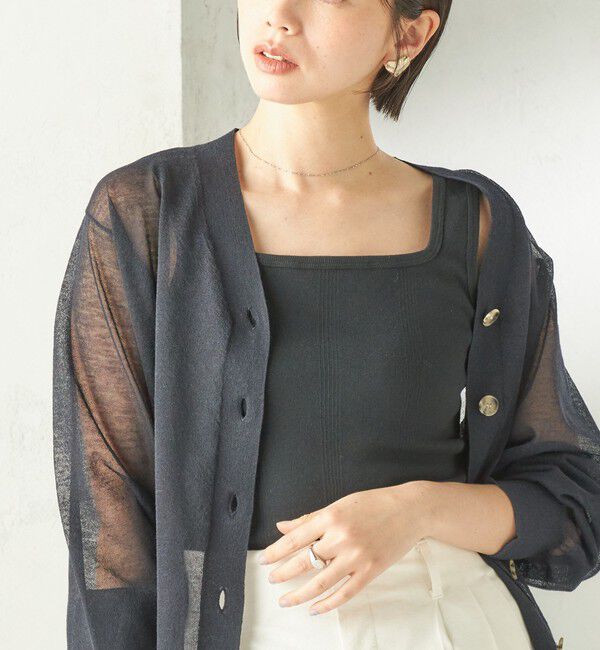 SHIPS for women「【SHIPS別注】miller: 2パック 2WAY タンクトップ」|タンクトップ|ブラック