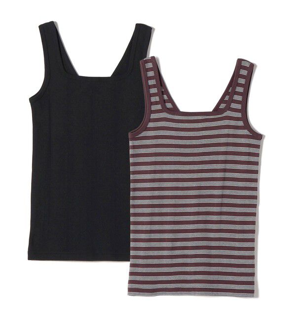 SHIPS for women「【SHIPS別注】miller: 2パック 2WAY タンクトップ」|タンクトップ|