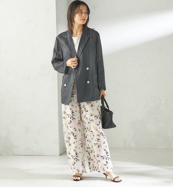 SHIPS for women「〈手洗い可能〉IPEKER プリント ワイド パンツ」|その他|