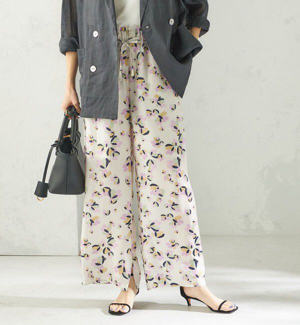SHIPS for women「〈手洗い可能〉IPEKER プリント ワイド パンツ」|その他|