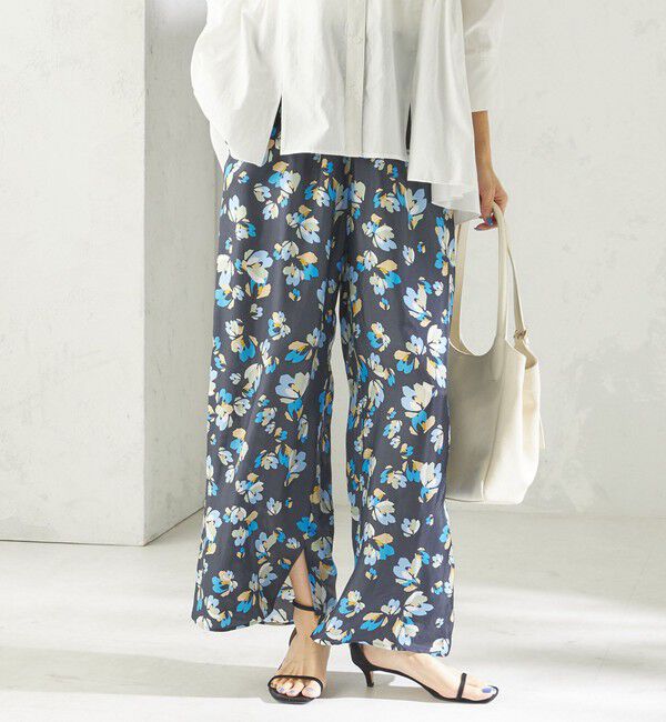 SHIPS for women「〈手洗い可能〉IPEKER プリント ワイド パンツ」|その他|