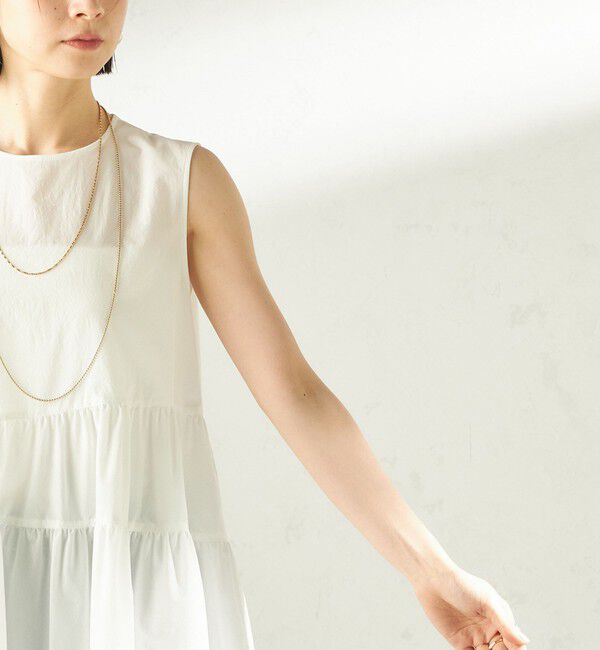 SHIPS for women「〈接触冷感 / 撥水加工〉TEXBRID(R) タフタ ノースリーブ ブラウス」|シャツ・ブラウス|