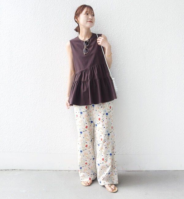 SHIPS for women「〈接触冷感 / 撥水加工〉TEXBRID(R) タフタ ノースリーブ ブラウス」|シャツ・ブラウス|
