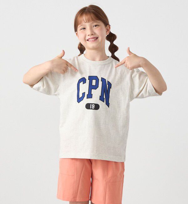 SHIPS any「Champion:〈洗濯機可能〉CPN プリント Tシャツ<KIDS>」|Tシャツ・カットソー|