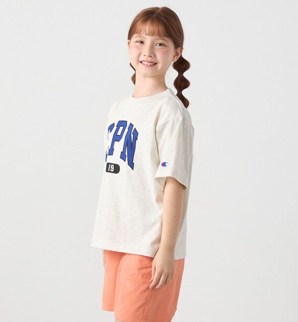 SHIPS any「Champion:〈洗濯機可能〉CPN プリント Tシャツ<KIDS>」|Tシャツ・カットソー|
