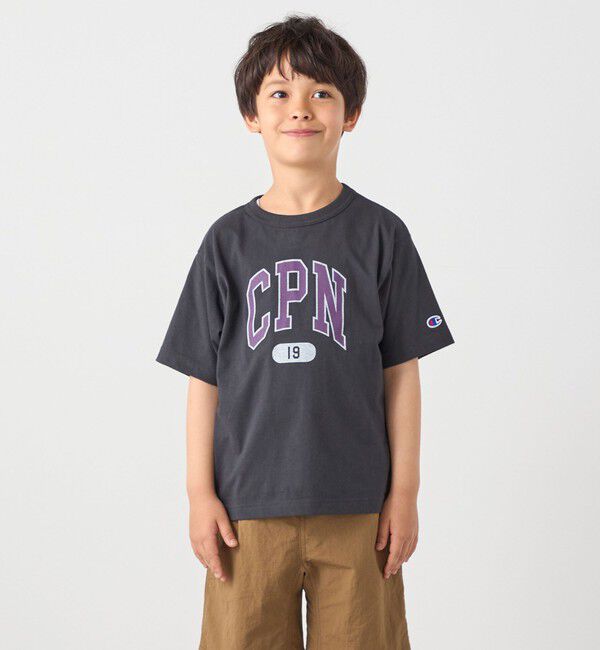 SHIPS any「Champion:〈洗濯機可能〉CPN プリント Tシャツ<KIDS>」|Tシャツ・カットソー|