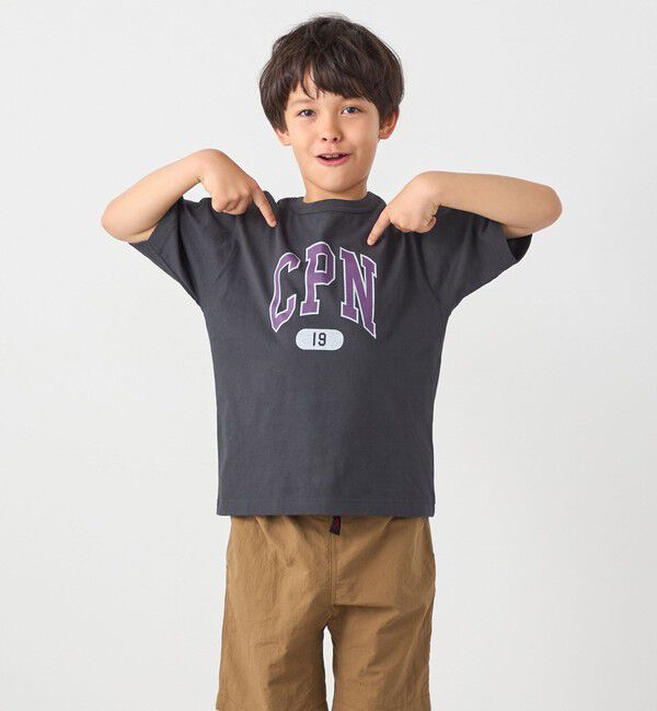 SHIPS any「Champion:〈洗濯機可能〉CPN プリント Tシャツ<KIDS>」|Tシャツ・カットソー|