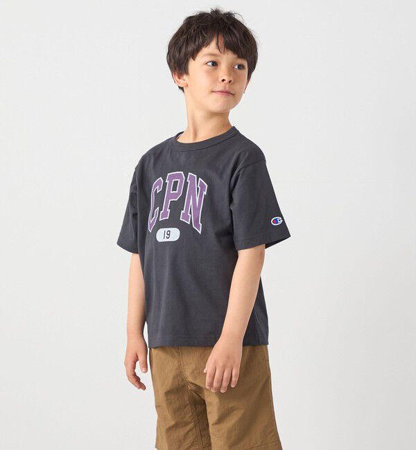 SHIPS any「Champion:〈洗濯機可能〉CPN プリント Tシャツ<KIDS>」|Tシャツ・カットソー|