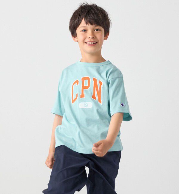 SHIPS any「Champion:〈洗濯機可能〉CPN プリント Tシャツ<KIDS>」|Tシャツ・カットソー|