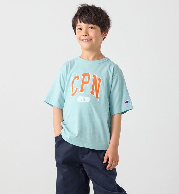 SHIPS any「Champion:〈洗濯機可能〉CPN プリント Tシャツ<KIDS>」|Tシャツ・カットソー|