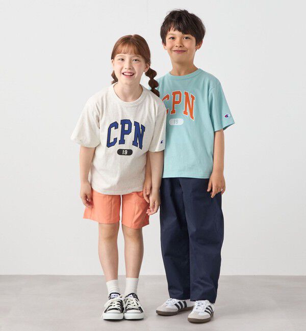 SHIPS any「Champion:〈洗濯機可能〉CPN プリント Tシャツ<KIDS>」|Tシャツ・カットソー|