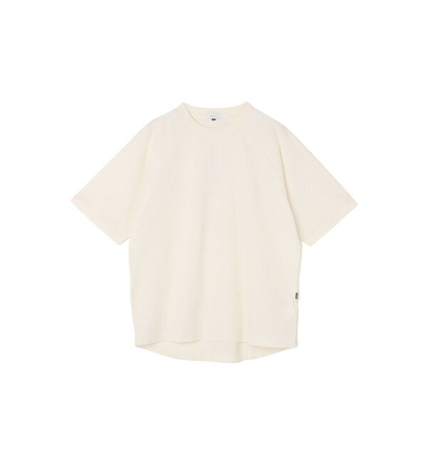 SHIPS any「【WEB限定】SHIPS any:〈UVカット〉SORONA(R) ワッフル ラグラン リラックス Tシャツ◇」|Tシャツ・カットソー|