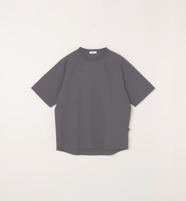 SHIPS any「【WEB限定】SHIPS any:〈UVカット〉SORONA(R) ワッフル ラグラン リラックス Tシャツ◇」|Tシャツ・カットソー|