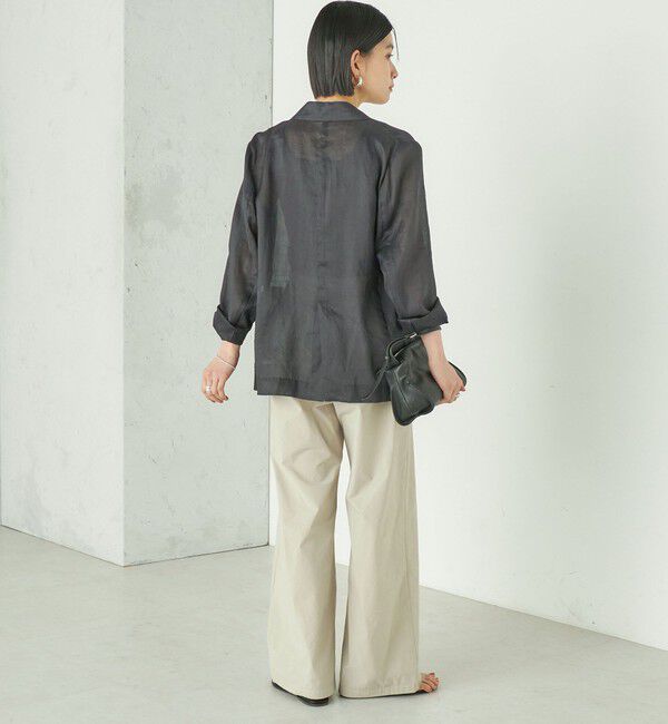 SHIPS for women「Wai＋:〈接触冷感 / 吸水速乾 / 洗濯機可能〉タイプライター コンフィ タック パンツ」|その他|