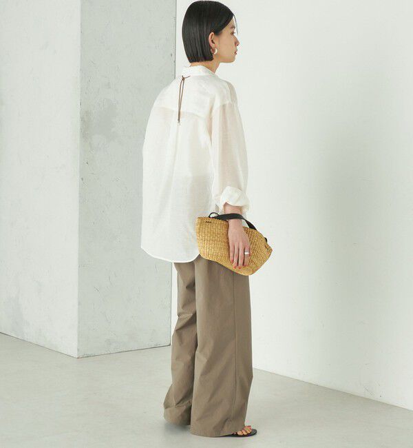 SHIPS for women「Wai＋:〈接触冷感 / 吸水速乾 / 洗濯機可能〉タイプライター コンフィ タック パンツ」|その他|