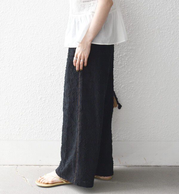 SHIPS any「SHIPS any:〈手洗い可能〉メッシュ ジャカード イージー ワイド パンツ」|その他|
