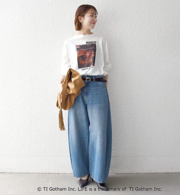 SHIPS any「《予約》GOOD ROCK SPEED:〈洗濯機可能〉LIFE PC フォト プリント シアー ロンTEE」|Tシャツ・カットソー|