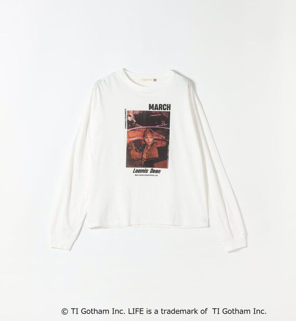 SHIPS any「《予約》GOOD ROCK SPEED:〈洗濯機可能〉LIFE PC フォト プリント シアー ロンTEE」|Tシャツ・カットソー|