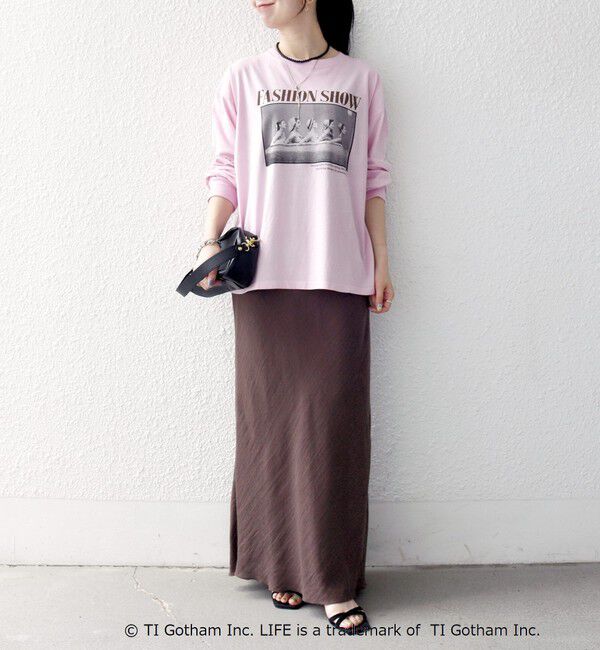 SHIPS any「《予約》GOOD ROCK SPEED:〈洗濯機可能〉LIFE PC フォト プリント シアー ロンTEE」|Tシャツ・カットソー|